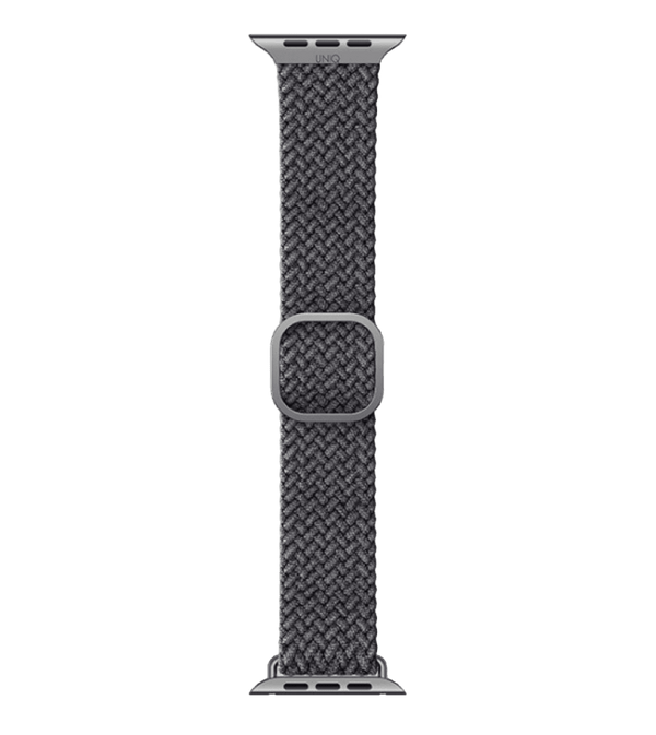 Ремешок UNIQ Aspen Adjustable Braided Band With Stainless Steel Buckle 45/44/42MM Grey