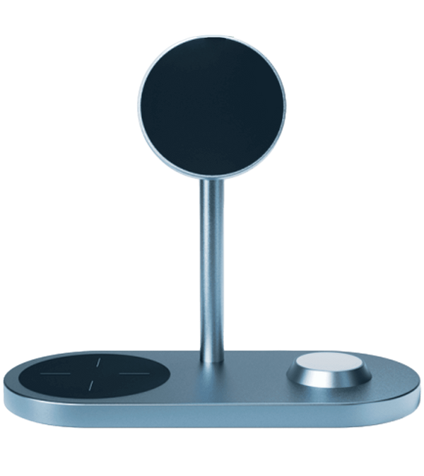 Зарядное устройство WIWU Power Air 3 in 1 Wireless Charger 15W Blue