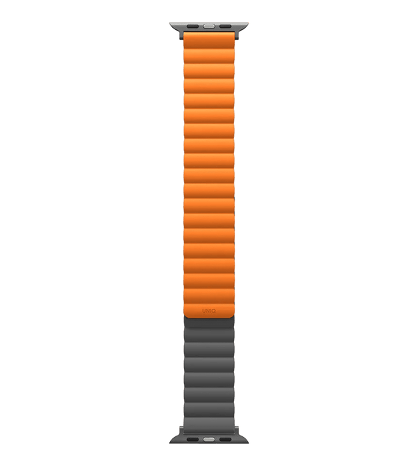 Ремешок UNIQ Revix Reversible Magnetic Silicone Strap 49/45/44/42MM Grey-Orange