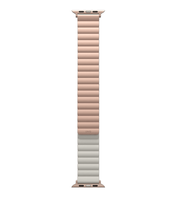 Ремешок UNIQ Revix Reversible Magnetic Silicone Strap 42/44/45/49MM Pink-Beige