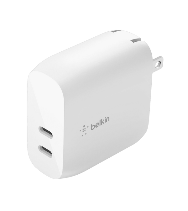 Зарядное устройство Belkin Dual USB-C PD Wall Charger 40W