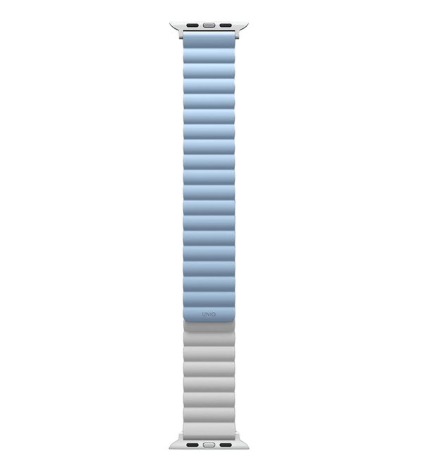 Ремешок UNIQ Revix Reversible Magnetic Silicone Strap 42/44/45/49MM White-Blue