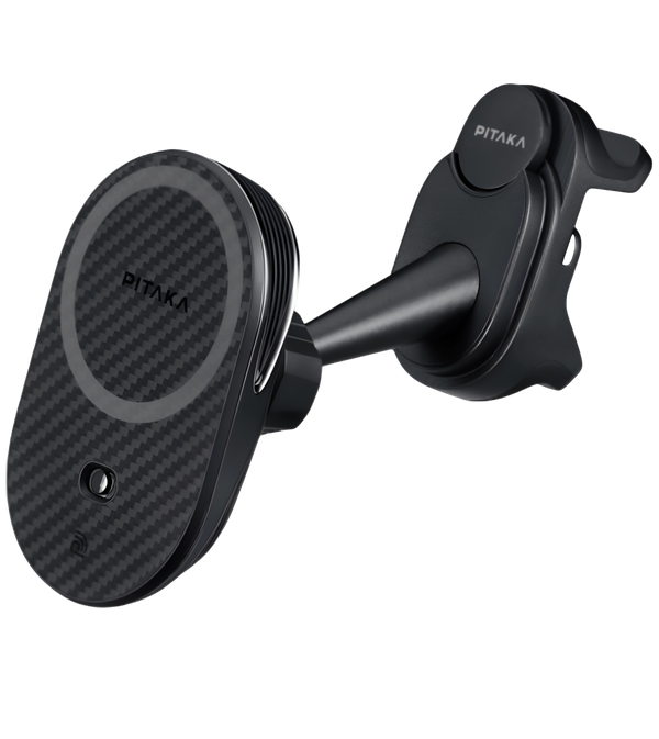 Автодержатель с беспроводной зарядкой Pitaka MagEZ Car Mount Pro 2 NFC Tesla