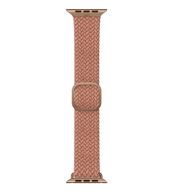 Ремешок UNIQ Aspen Adjustable Braided Band With Stainless Steel Bucke 38/40/41MM Pink