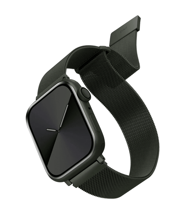 Ремешок UNIQ Dante Milanese Loop Strap With Magnetic Closure 42/44/45/49 MM Green