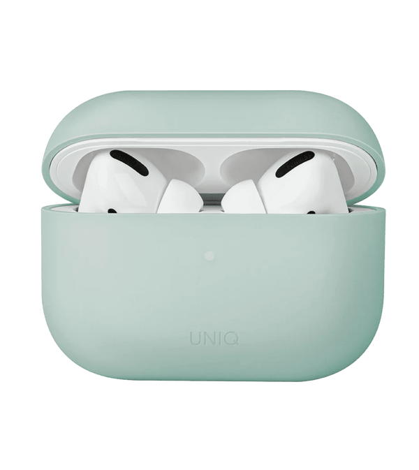 AirPods Pro 2 Yashil uchun UNIQ Lino Sillikon sumkasi