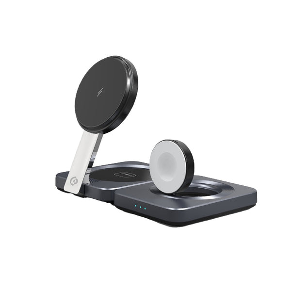 Зарядное устройство Powerology Qi2-15W Magsafe iPH15 Multi-Device Charging Stand