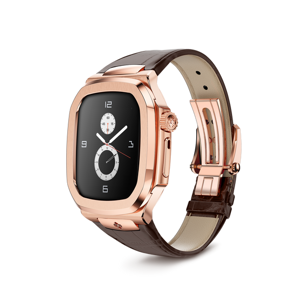 Корпус Golden Concept для Apple Watch 45 MM - ROYAL STEEL ROSE GOLD