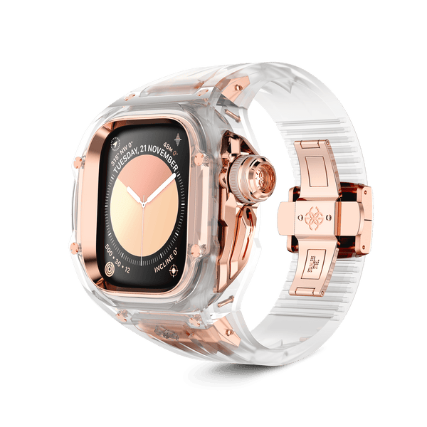 Корпус Golden Concept для Apple Watch Case 49 MM - RACING SPORT CRYSTAL ROSE