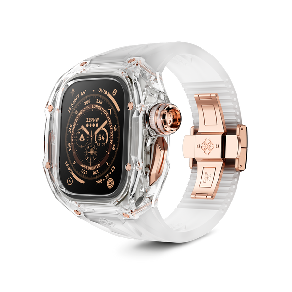 Корпус Golden Concept для Apple Watch Case 49 MM - RACING SPORT CRYSTAL ROSE