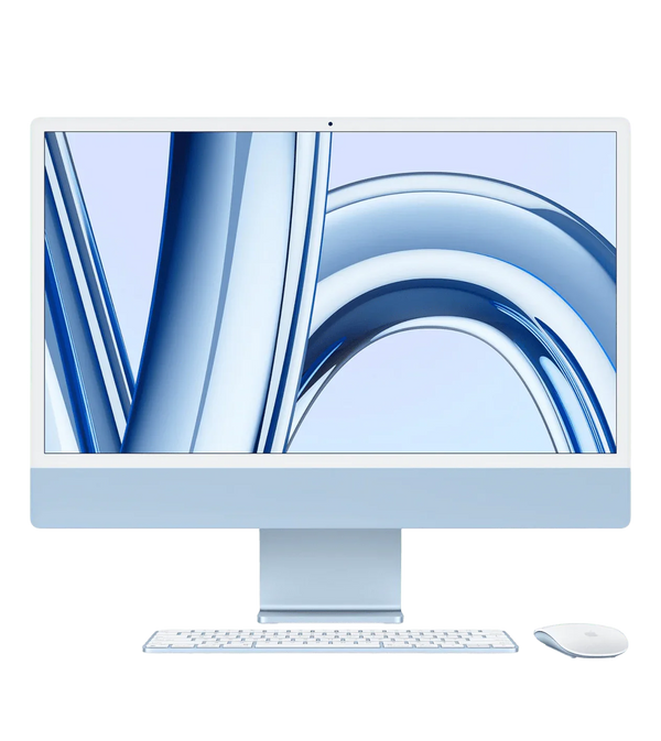 Hammasi birda Apple iMac 24 dyuymli M3/8/10/24/2TB Moviy Rus
