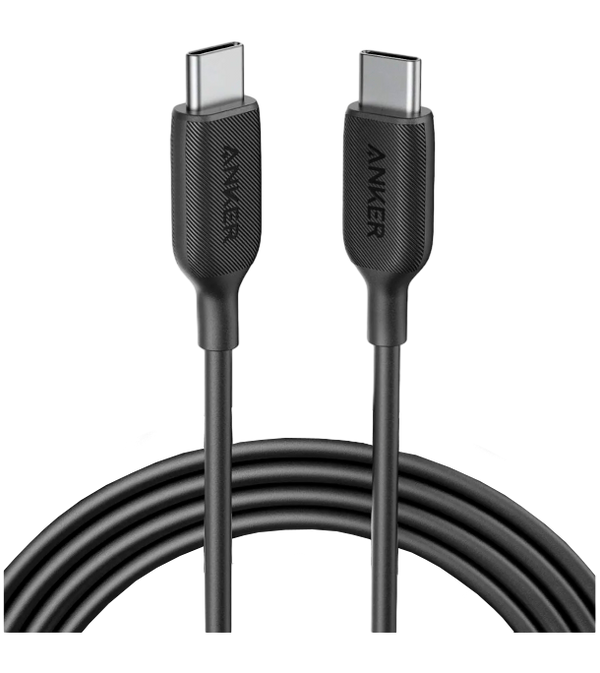 Anker PowerLine 3 USB-C dan USB-C kabeliga (qora)