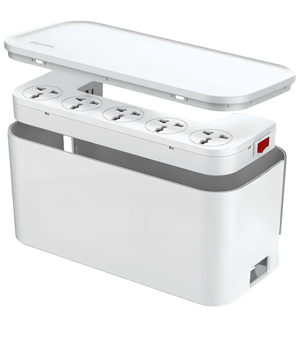 Кабельный органайзер Blupebble Power Box Cable Management 2500W White