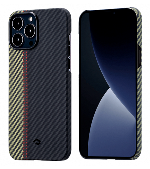 iPhone 13 Pro Max Overture/Power Dongle/MagEZ Slider uchun PITAKA Fusion Weaving MagEZ Case 2 to‘plami