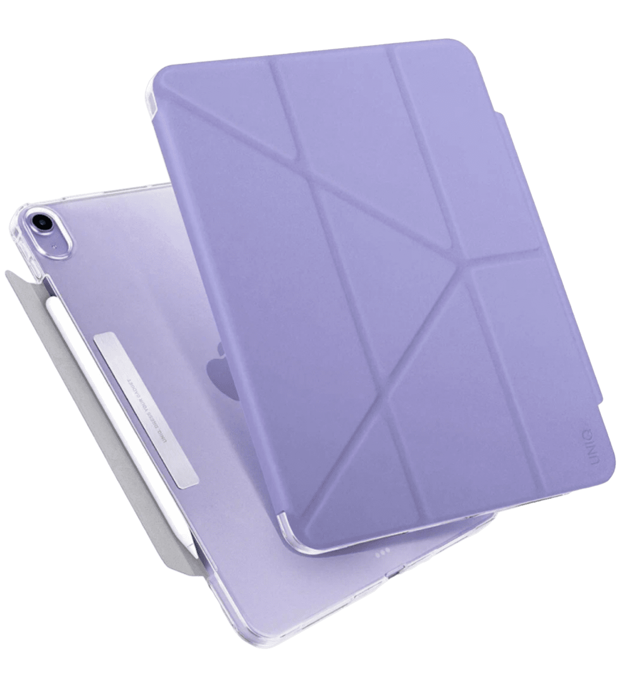 G‘ilof UNIQ Camden/Orqasi muzli yupqa korpus/iPad Air 10.9 2022/20 Binafsharang uchun