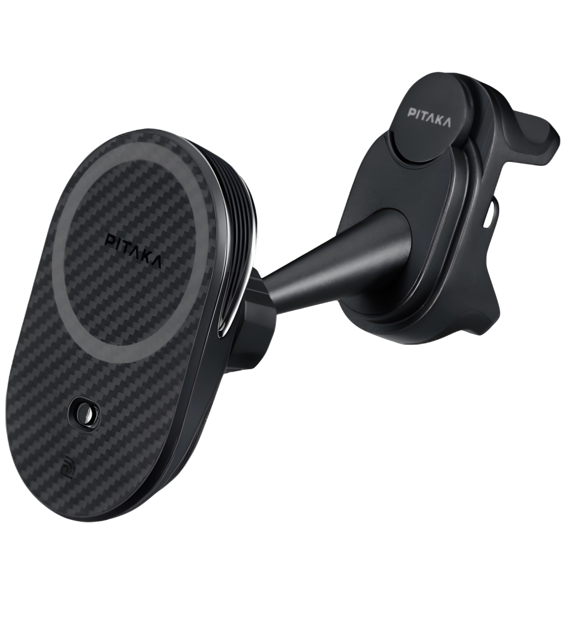 Автодержатель с беспроводной зарядкой Pitaka MagEZ Car Mount Pro 2 NFC Tesla
