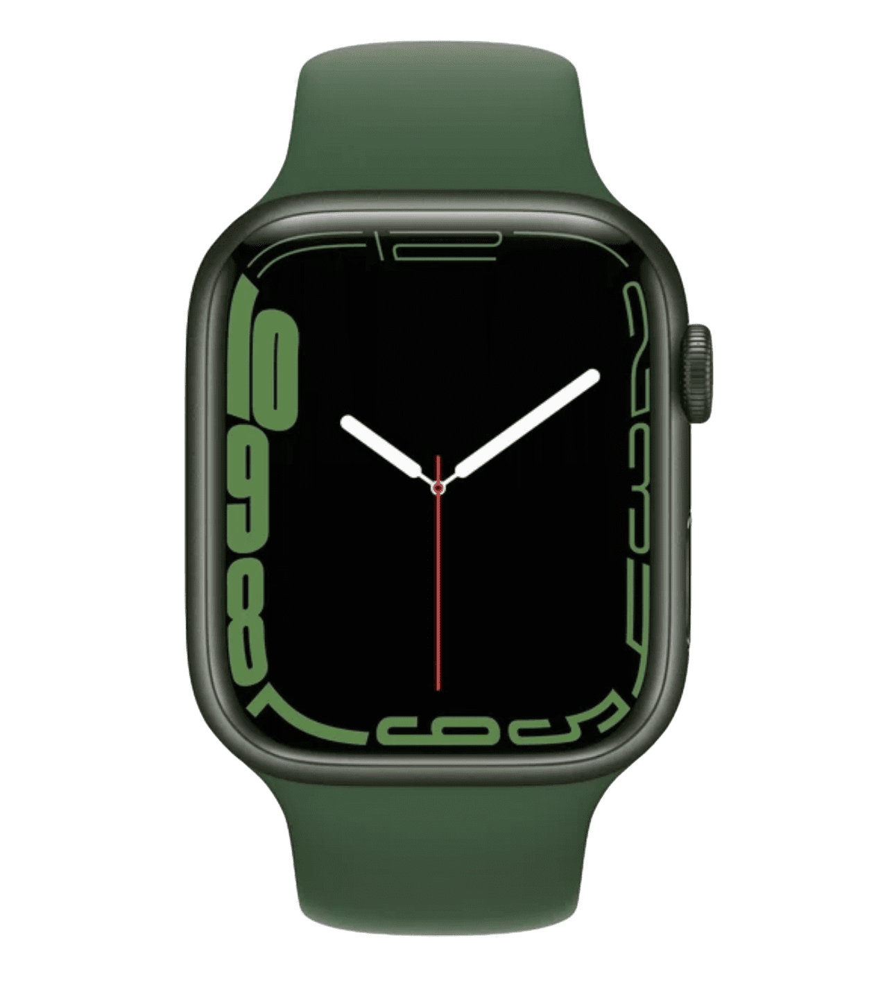 P/Y Apple Watch Series 7 Yashil alyuminiy korpusli yashil sport bandi 45 MM