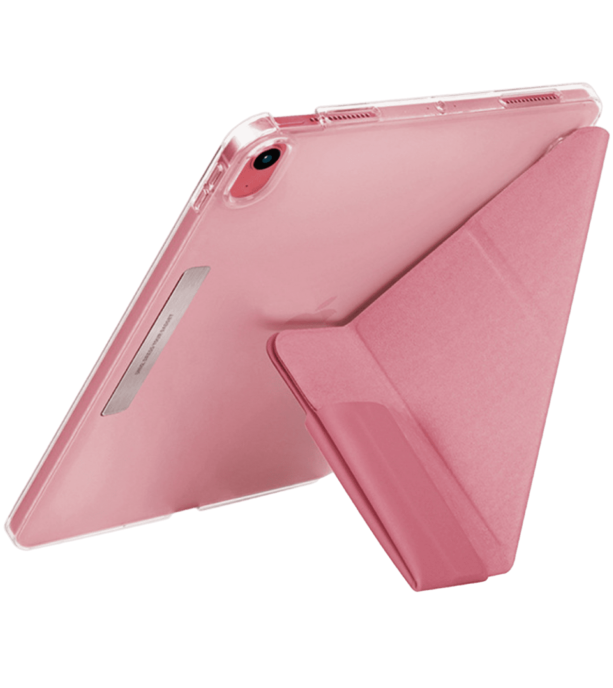 UNIQ Camden korpusi/orqasi muzli yupqa korpus/10-avlod iPad uchun Rouge pushti