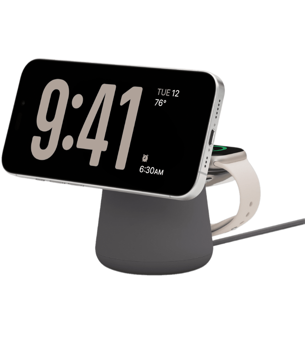 Зарядное устройство Belkin Boost Charge Pro 2-in-1 Wireless Charging Dock with MagSafe 15W