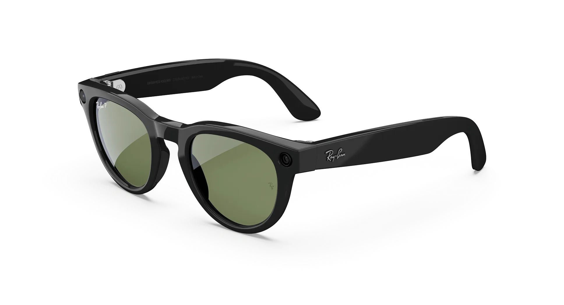 Умные очки Ray-Ban Meta Headliner Shiny Black Polar G15 Green