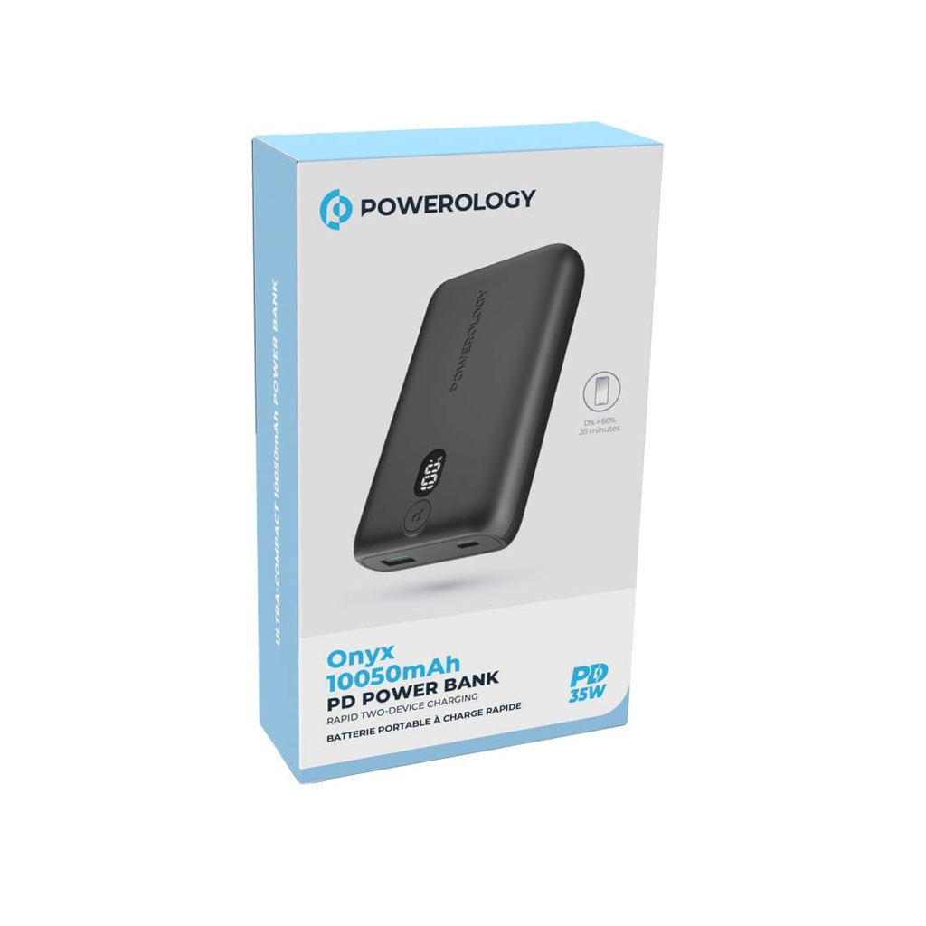 Внешний аккумулятор  Powerology Onyx PD Power Bank 10050mAh PD 35W