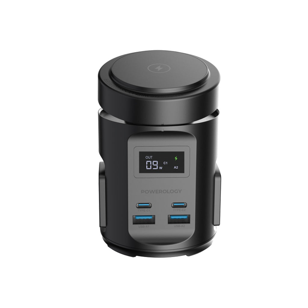 Внешний аккумулятор Powerology MagSafe Power Hub USB-C POWER DELIVERY AND USB-A QC 3.0