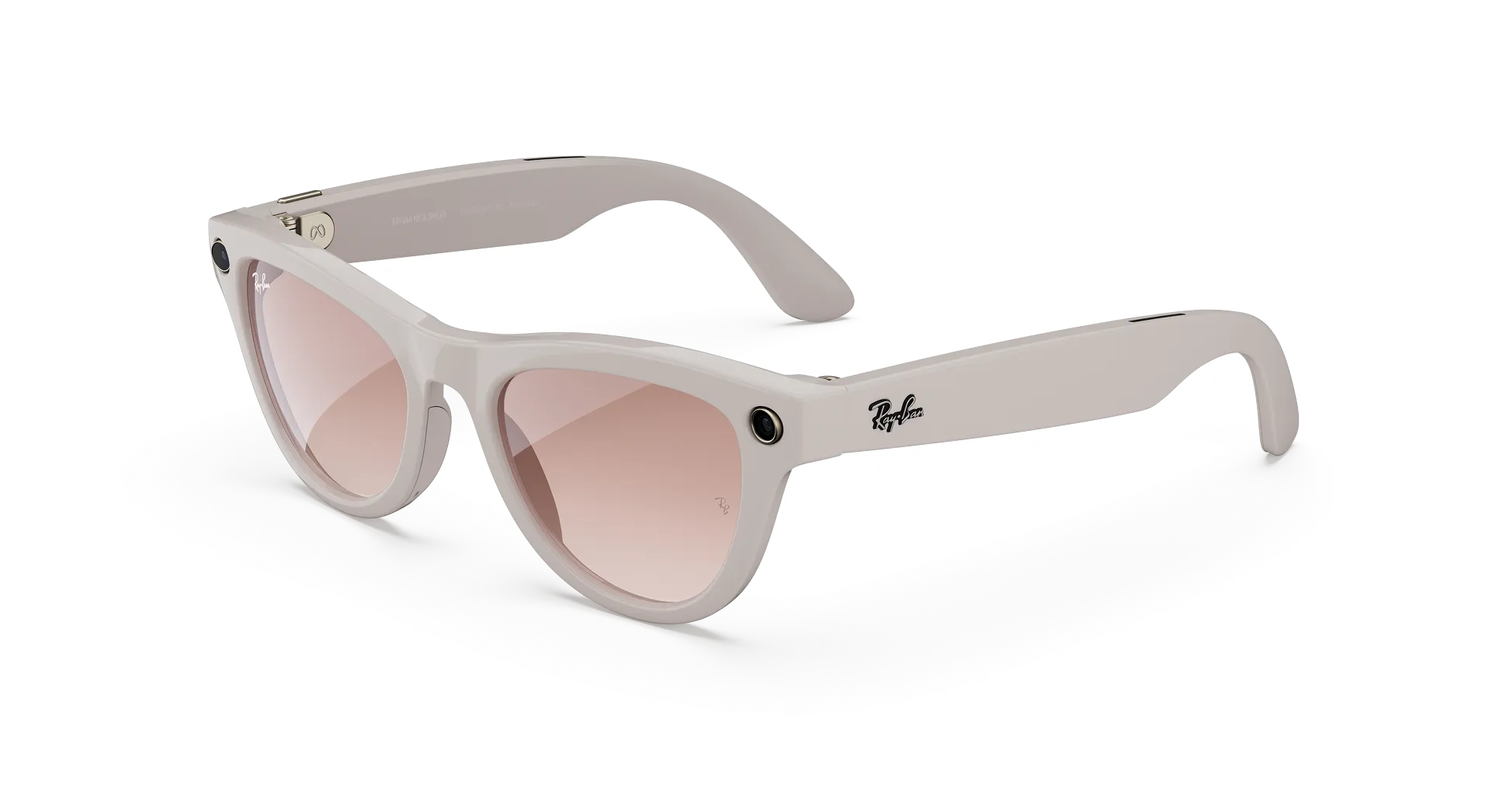 Умные очки Ray-Ban Meta Skyler Shiny Chalky Gray Gradient Cinnamon Pink