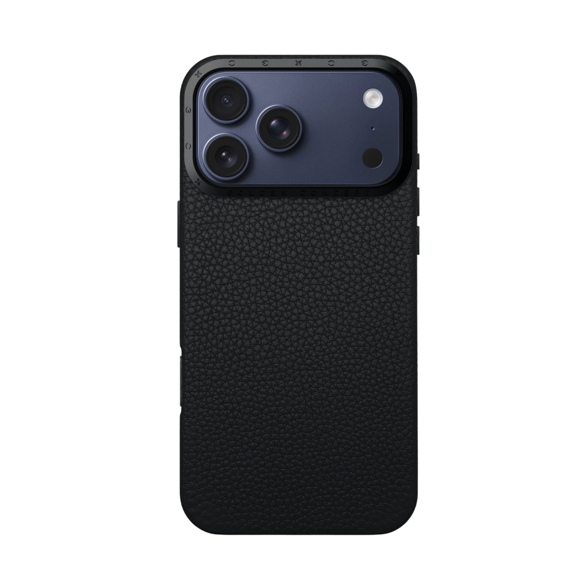 Чехол из натуральной кожи расцветки BLACK от Golden Concept для iPhone 17 Pro