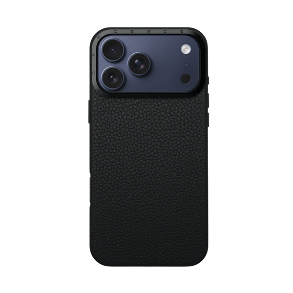 Чехол из натуральной кожи расцветки Black от Golden Concept для iPhone 17 Pro Max