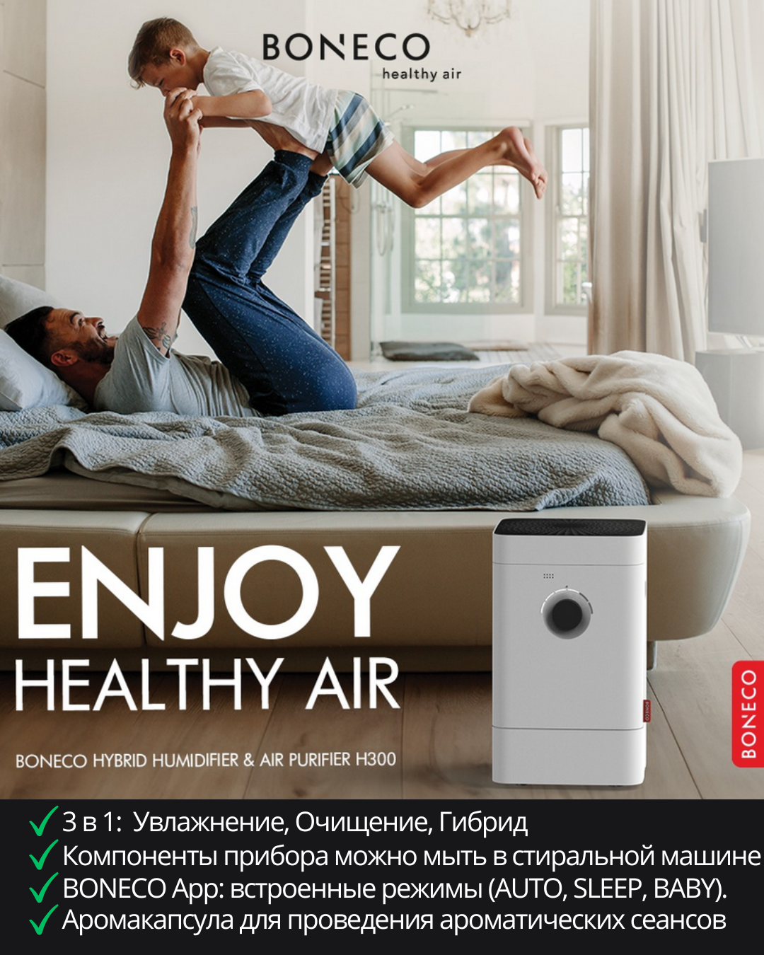 Очистители воздуха Boneco H300
