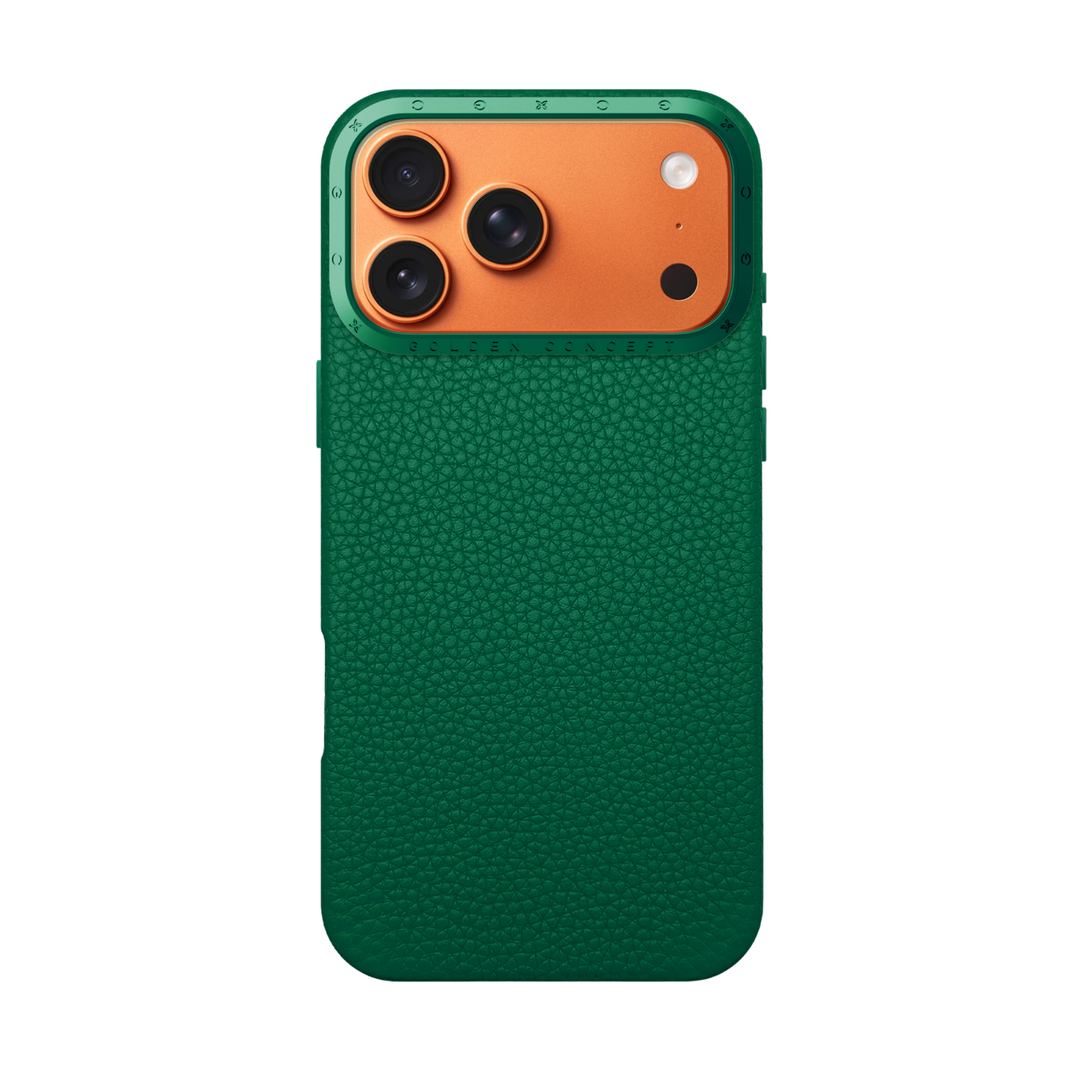 Чехол из натуральной кожи расцветки Evergreen от Golden Concept для iPhone 17 Pro Max