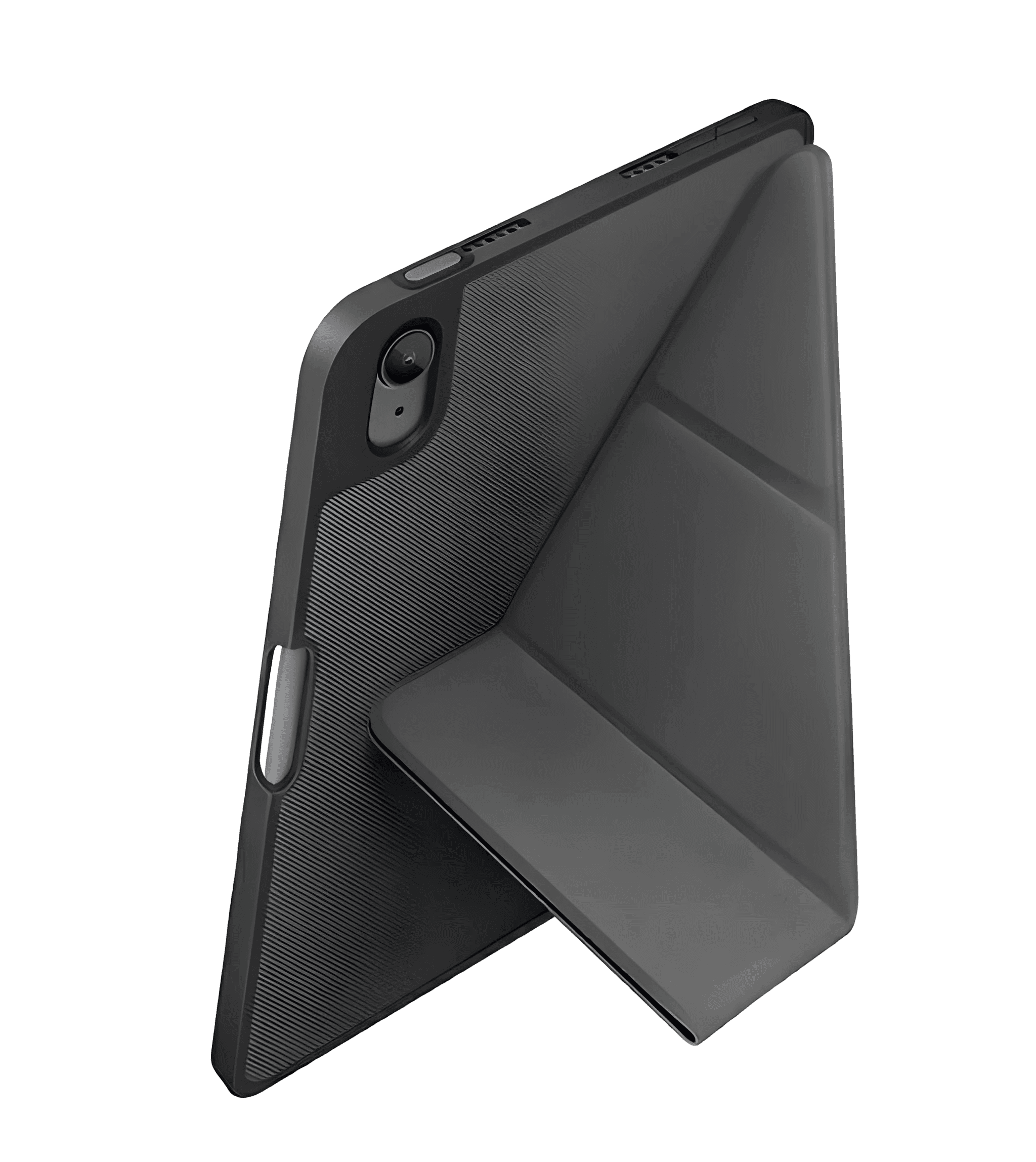 iPad Mini 6 kulrang uchun o'rnatilgan stendli UNIQ Transforma himoya bamperi
