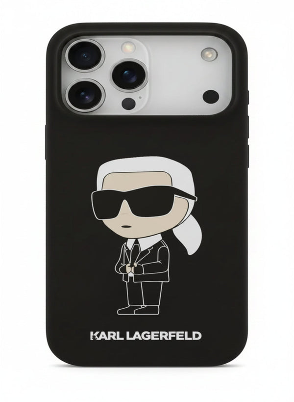 Чехол Karl Lagerfeld Liquid Silicone Case With Ikonik NFT Logo for iPhone 17 Pro Max