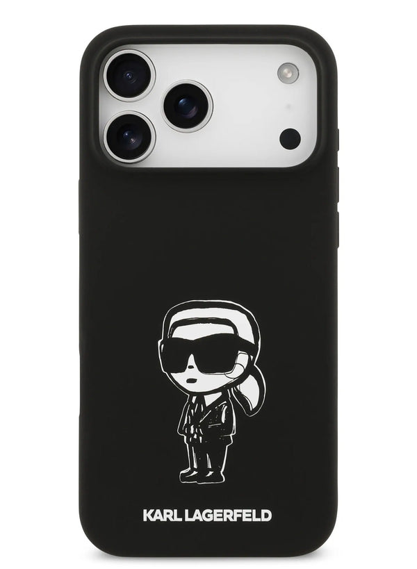 Чехол Karl Lagerfeld Liquid Silicone Case With Karl Sketch for iPhone 17 Pro Max