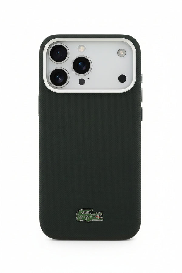 Чехол Lacoste MagSafe Full Wrapped Leather Case With Petit Pique Logo for iPhone 17 Pro Max