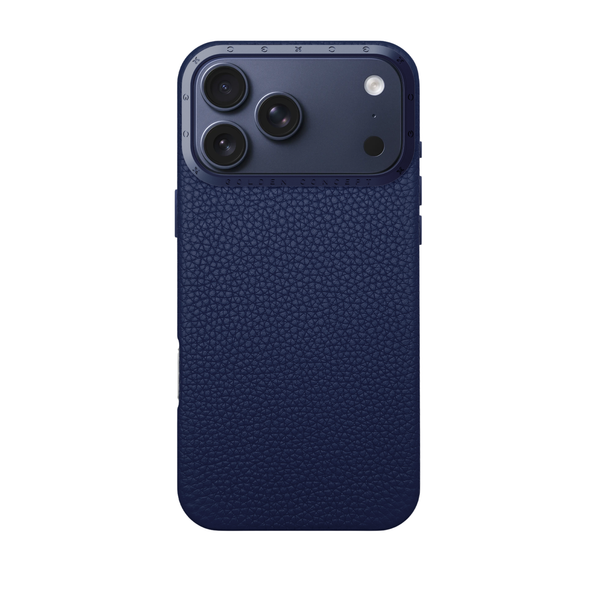 Чехол из натуральной кожи расцветки Midnight Blue от Golden Concept для iPhone 17 Pro Max