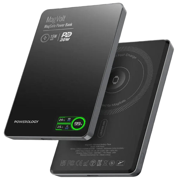 Внешний аккумулятор Powerology MagVolt 5000mAh Magnetic Power Bank
