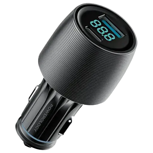 Зарядное устройство Powerology Velox 83W Dual-Port Car Charger