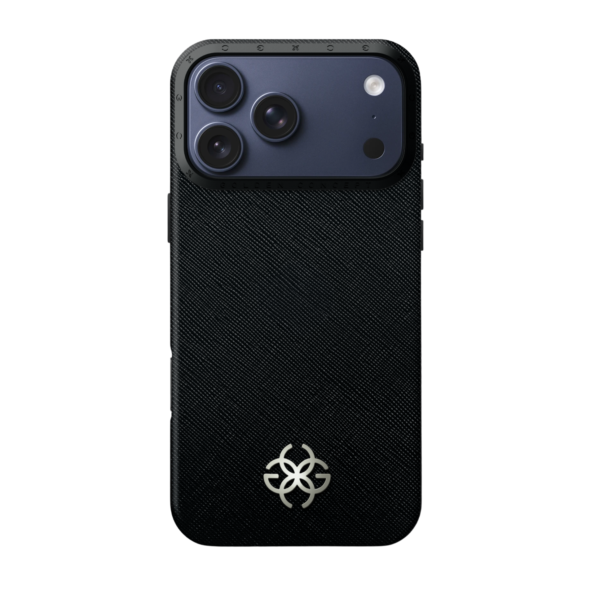 Чехол из натуральной кожи, Saffiano расцветки Black от Golden Concept для iPhone 17 Pro Max